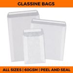 Glassine Bags Eco Biodegradable Confetti Envelopes Seeds Stamps Melts ALL SIZES