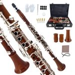 Special Offer Bb Clarinet Rosewood Body Silver Plated Key B-flat Keys 17 Bb Key