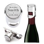 Personalised Wine Bottle Stopper Laser Engraved Your Text Wedding Chritsmas Gift
