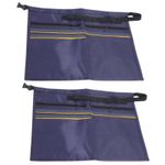 2 x Cash Bags with 5 Pockets Market Trader Money Belt Pouch Car Boot Storage