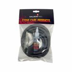 13mm Over Braid Stove Door Rope Seal Kit Black 13MM x 2 with 50ml Glue&End Tape 