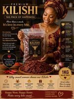 KILISHI - African Spicy Beef Jerky (Pure Abuja  Kilishi 1kg )