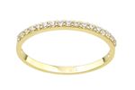 9ct Yellow Gold Eternity Ring Claw Set CZ Stones by Citerna