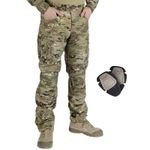 IDOGEAR Combat UFS Pants Tactical Pants w/ Knee Pads Camo Trousers Airsoft Gear