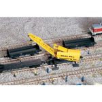 N Gauge Track Maintenance Crane with Long Bogie Wagon BNIB