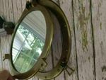 24"Porthole Nautical Cabin Wall Decor Porthole Mirror Antique Brass Finish-Large