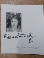 Frances Tomelty UK Actress Original Signature On Card With Photo