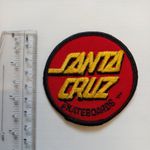 Santa Cruz Skateboards Red Dot 80's Original Vintage Skateboarding Iron-On PATCH