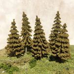 2/10pcs Model Pine Trees Military mountain sand table Model Tree Autumn Plant mo