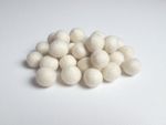 White Felt Balls Ivory 1.5cm x20 Handmade Wool Pom Poms Crafts Sewing Christmas 