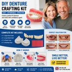 DIY Denture Fake Teeth Full or Partial Denture at Home Repair Missing Teeth Set