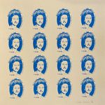 Sex Pistols & Jamie Reid poster - Stamped & numbered Blue Queens Screen print 97