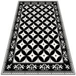 Large Patio Outdoor Conservatory Vinyl Rug Mat Carpet Tiled circles 120x180