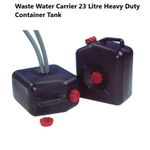 23L Litre Waste Water Tank Container Black Heavy Duty Caravan Motorhome Camper