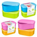 Baby Food Pots Freezer Microwave Plastic Storage Containers Box Feeding Pack 2/4