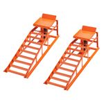Uimoso Hydraulic Car Ramps Heavy Duty Auto Truck Service Ramps 2 Pcs 11000 lbs
