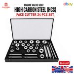 Engine Valve Seat High Carbon Steel Hcs Face Cutter 24 Pcs Set RAHISHTOOLS UK