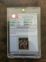 Nazi Germany Third Reich World War II Eagle Redcross Stamp 1943
