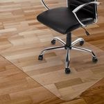 Clear Chair Mat for Hard Floors Non-Slip PVC Office Floor Protector with Lip UK