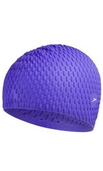 Speedo Bubble Silicone Swim Cap - Iris Purple Swimming Cap Brand New One Size