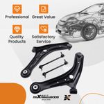 4x Front Lower Suspension Control Wishbone Arm + Links For Ford Fiesta Mk7 Lh Rh