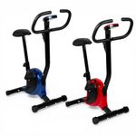 RYDR EXERCISE BIKE 1.6kg FLYWHEEL FOLDING MAGNETIC FITNESS HEART RATE SENSOR LCD
