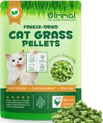 Cat Grass Treats, Cat Grass for Indoor Food, 80g Freeze Dried Treats for Dental