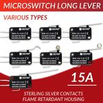 Microswitch Long Lever 15A (SPDT Micro Switch) V-15 to 156-1C25, 250V
