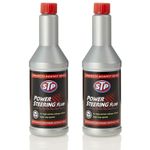2x STP Power Steering Fluid Hydraulic Steer System Oil Universal 350ml
