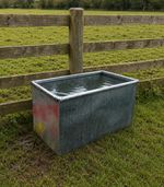 BATEMAN 2FT WATER TROUGH 600mm Box Planter Galvanised Metal Livestock