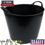Sealey Flexi Tub Heavy-Duty 40L - Black Flexi Tub Storage Workshop Household