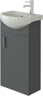 Bathroom Cabinet Vanity Unit Sink Basin Storage Mini Cloakroom 400mm Furniture