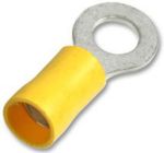 10 x 48a M8 yellow CRIMP TERMINAL for VEHICLE CABLE LEISURE BATTERY WIRING