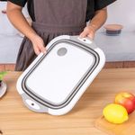 Collapsible Washing Up Bowl & Foldable Chopping Cutting Board Kitchen Washbasin