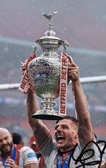 TOM DAVIES HAND SIGNED 6X4 HULL KINGSTON ROVERS PHOTO, KR, CHALLENGE CUP