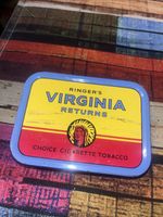 RARE VINTAGE (1950'S ’s ) RINGER's Virginia Returns Choice Cigarette Tobacco Tin