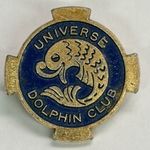 UNIVERSE DOLPHIN CLUB VINTAGE RARE PIN BADGE - UNKNOWN SOURCE