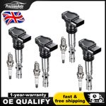 4x Ignition Coil Pack + Spark Plug Set For Audi A4 A6 TT Allroad 1.8 06A905115