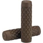 BILTWELL Torker Grips 1 INCH (25mm) Brown Rubber Vintage Motorcycle M561578