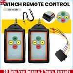 Wireless Winch Remote Control Recovery Digital TWO Handset 12V For Truck SUV New