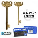 NKS GENUINE RADAR KEY Twin Pack & Card For Disabled Toilet Bathroom Door Access
