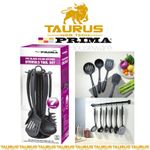 7x BLACK Nylon Kitchen Cooking Tool Set Utensils Cutlery NON STICK Home Food UK 