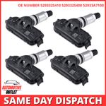 4X TPMS TYRE PRESSURE SENSOR 433MHZ FOR HYUNDAI IX35 KIA SPORTAGE SL 529332S410