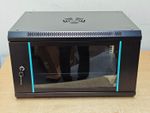 6U 450MM Wall Mount Network Cabinet With Shelf Lockable Glass Door With keys UK