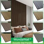 Acoustic Slat Wall Panels 2.4m x 60cm Stylish Soundproofing Modern Décor Panel