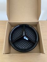 MERCEDES Gloss Black FRONT GRILL STAR BADGE for A,C,B,GLA,GLK,CLA,CLS,ML,E,SLK