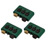 3pcs Golf Club Brush 3 in 1 Portable Retractable Dust Groove Cleaner Green