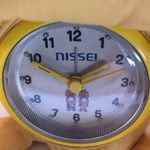 Nissei Soft Serve Ice Crea Clock Stuffed Toy Soft Cream Vintage Japan 2601TK