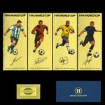 4PCS 2026 USA Canada Mexico World Cup Soccer Gold Foil Banknotes Set