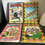 Three Vintage The Brooms Books And One Oor Wullie